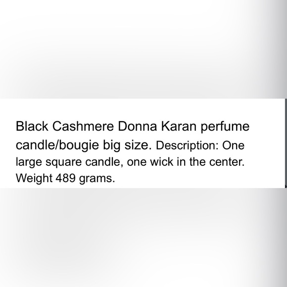 Donna Karan Vintage Black Cashmere Candle - Picture 5 of 5